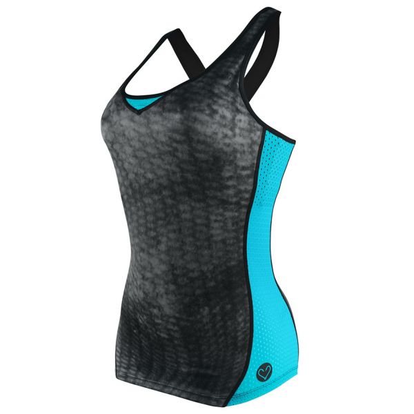 Pelagic Cross Train Tank - Coral Camo Blue Medium