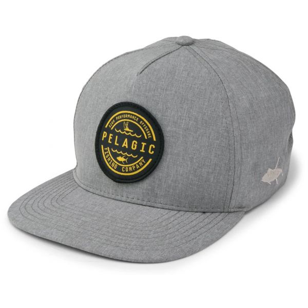 Pelagic Deep Sea Snapback Hat - Light Grey