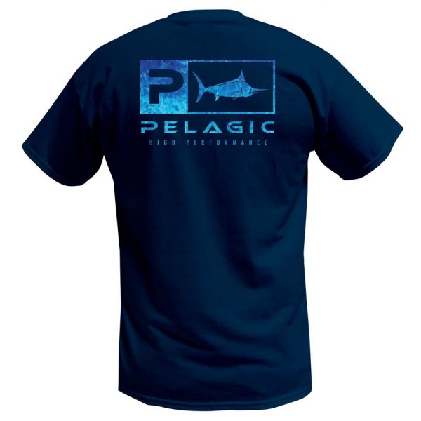 Pelagic Deluxe Dorado Blue Short Sleeve T-Shirt - Navy - 2X-Large