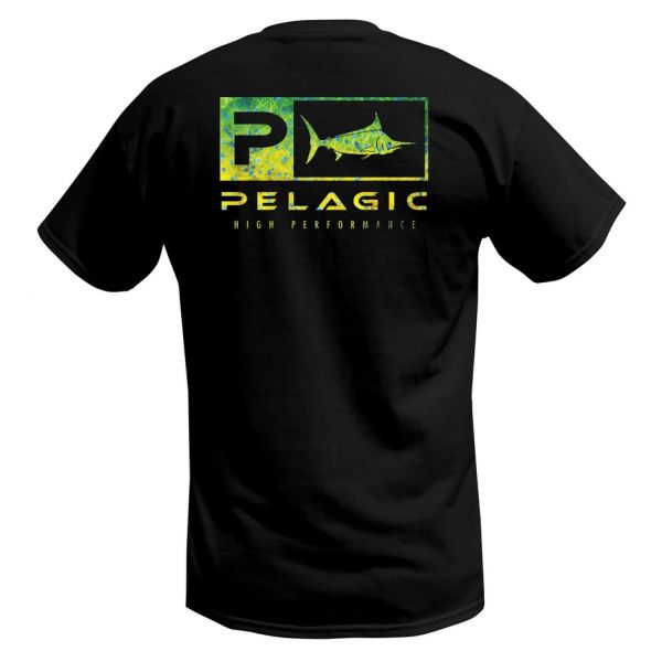 Pelagic Deluxe Dorado Green Short Sleeve T-Shirt - Black - 2X-Large