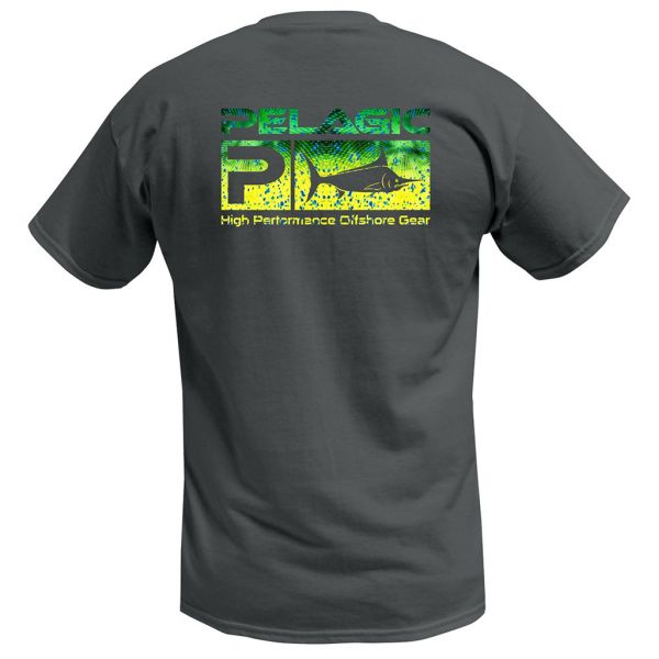 Pelagic Deluxe Logo Pattern T-Shirt - Psycho Dorado Green 2XL