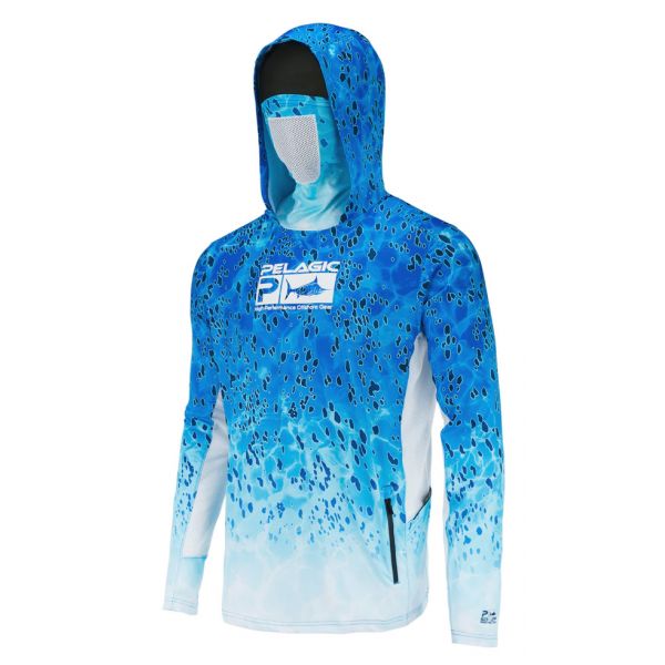 Pelagic Exo Tech Hoody - Dorado Blue - 2X-Large