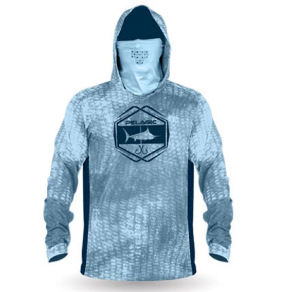 Pelagic Exo-Tech Long Sleeve Hooded Shirt - Large