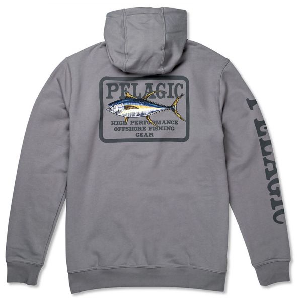 Pelagic Game Fish Hoody - Grey - 2X-Large