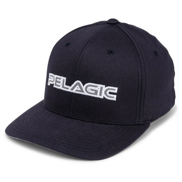 Pelagic Logo Flexfit Hat - Navy - L/XL