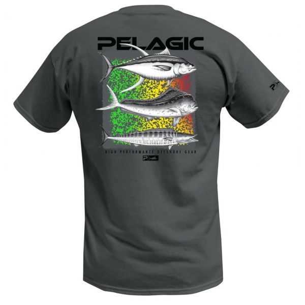 Pelagic Long Range Short Sleeve T-Shirt - Charcoal - 2X-Large