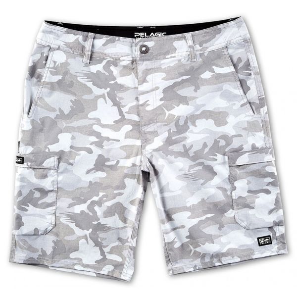 Pelagic Madeira Cargo Fishing Hybrid Shorts - Light Grey - 30