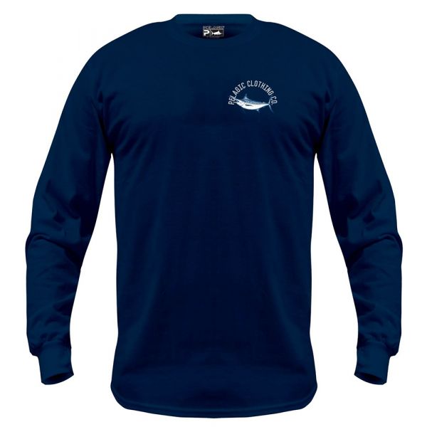 Pelagic Marlin Nation Long Sleeve Shirt - Navy 2XL