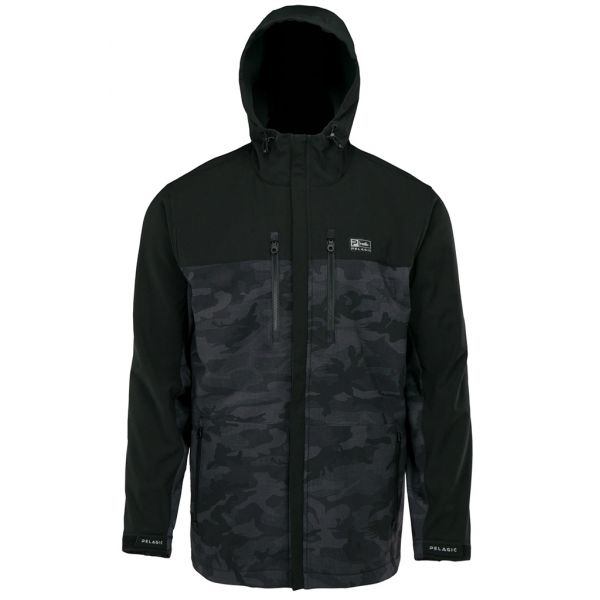 Pelagic Offshore Jacket - Fish Camo Black - 2X-Large