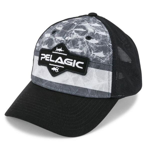 Pelagic Offshore Print Hat - Americamo Grey