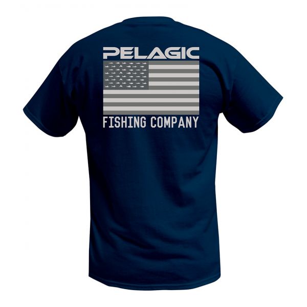 Pelagic Patriot Flag T-Shirt - Navy - 2XL