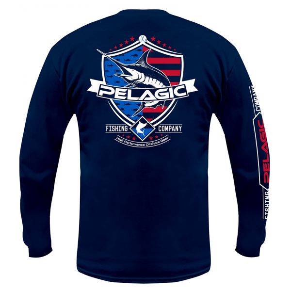 Pelagic Patriot Marlin Long Sleeve T-Shirt - 2XL