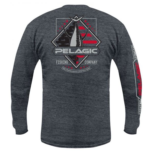 Pelagic Patriot Tuna Long Sleeve T-Shirt - 2XL