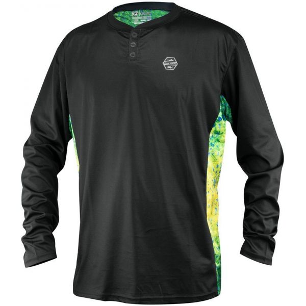 Pelagic Patrol Henley - Black - 2XL