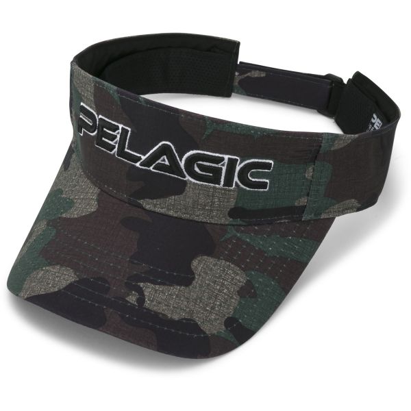 Pelagic Performance Fishing Visor - Green Fish Camo