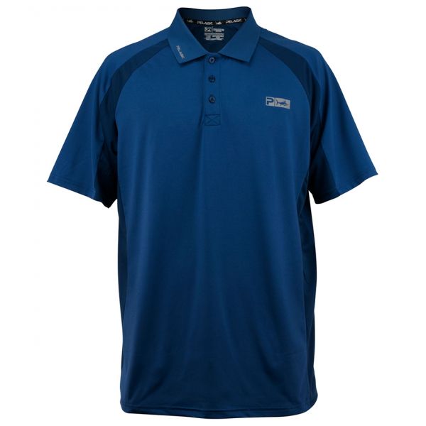 Pelagic Performance Polo Pro SS Shirt - Navy - 2XL