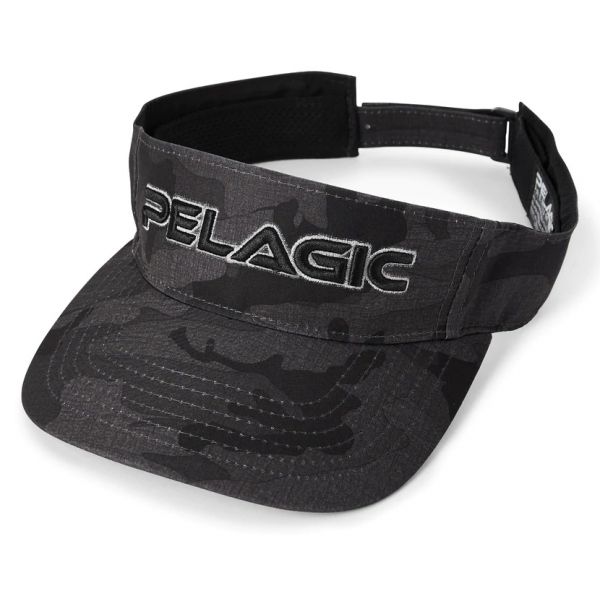 Pelagic Performance Visor - Fish Camo Black