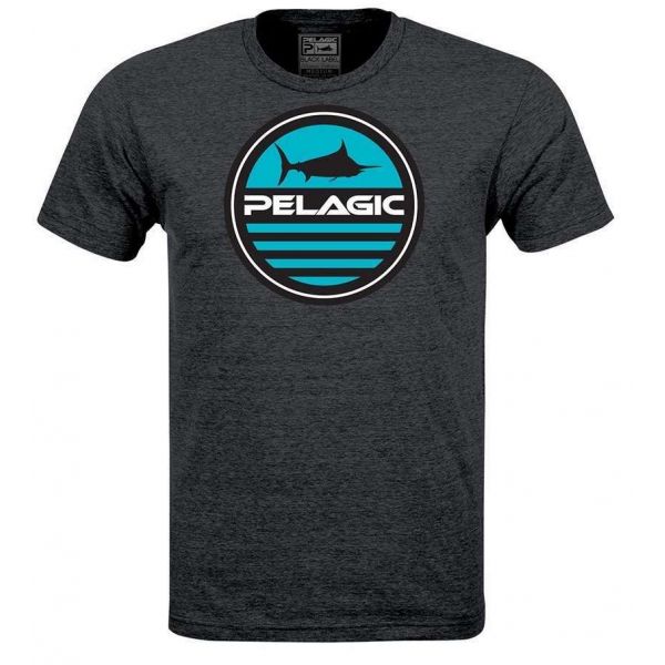 Pelagic Premium Aquatic Short Sleeve T-Shirt - Heather Charc - Large