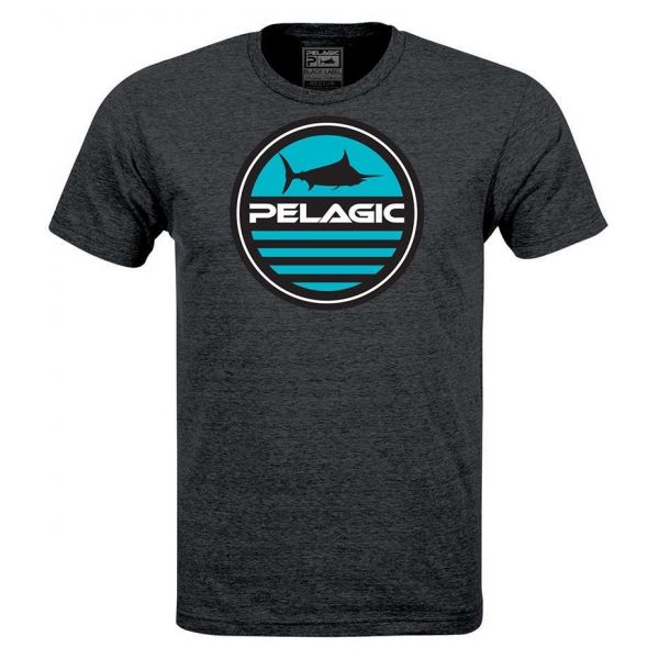 Pelagic Premium Aquatic S/S T-Shirt - Heather Charcoal - Small