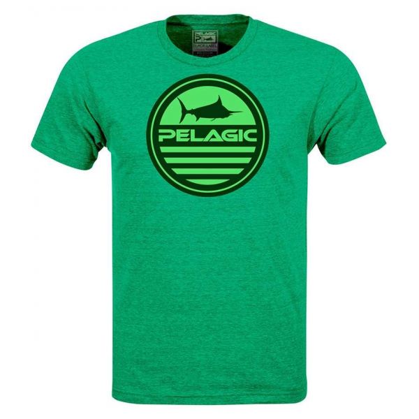 Pelagic Premium Aquatic Short Sleeve T-Shirt - Heather Green - Medium