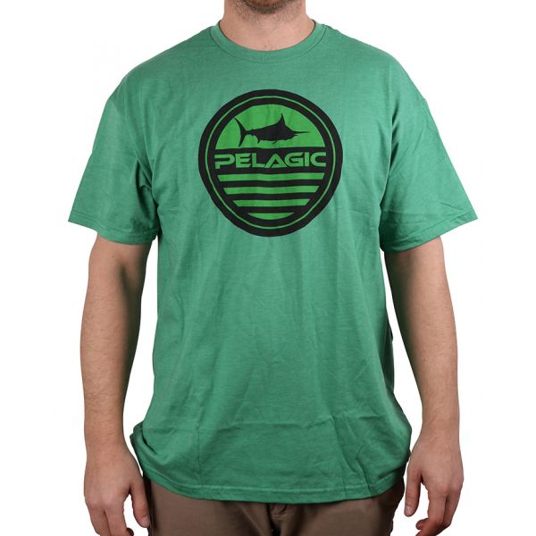 Pelagic Premium Aquatic Short Sleeve T-Shirt - Heather Green - X-Large