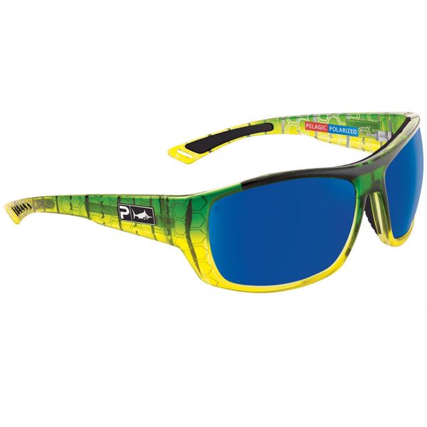 Pelagic Pursuit Sunglasses - Green Dorado/Blue Mirror