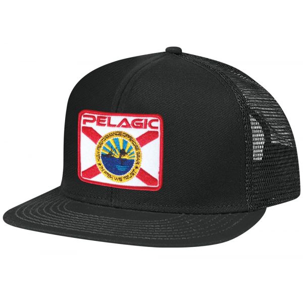 Pelagic Sailfish Republic Trucker Hat - Black