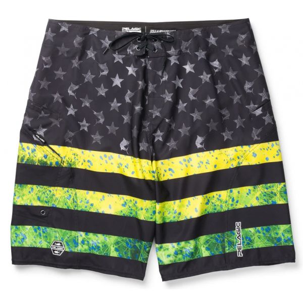 Pelagic Sharkskin 2.0 Americamo Boardshort - Dorado Green - 30