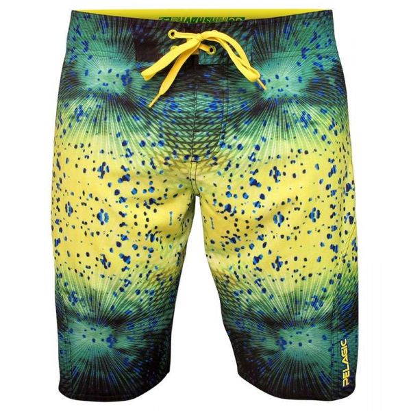 Pelagic Sharkskin Boardshorts - Psycho Dorado Green - Size 30