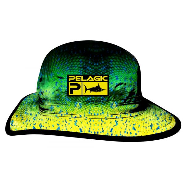 Pelagic Sunsetter Hat - Psycho Dorado Green