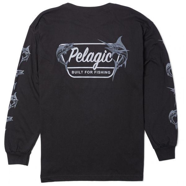 Pelagic Surrounded Long Sleeve Shirt - Black - 2X-Large