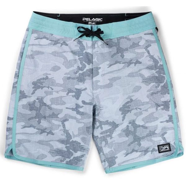 Pelagic the Slide Boardshort - Fish Camo Grey