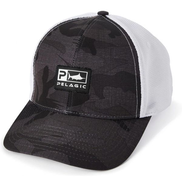 Pelagic The Slide Offshore Cap - Fish Camo Black