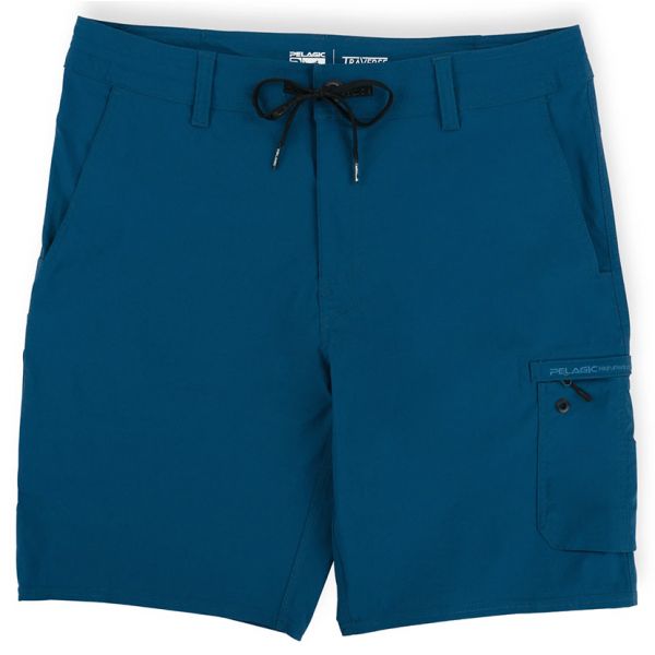 Pelagic Traverse Hybrid Fishing Short - Smokey Blue