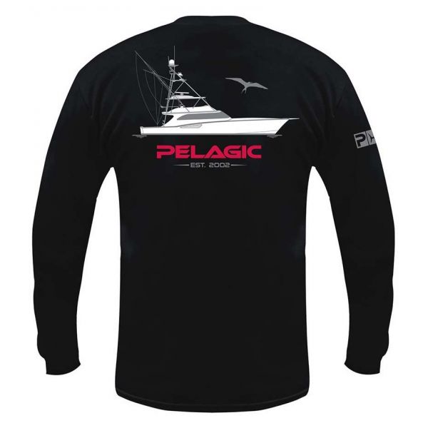 Pelagic Twin Diesel Long Sleeve Shirt - Black - X-Large