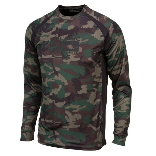 Pelagic Vaportek Long Sleeve Performance Shirt - Fish Camo - 2XL