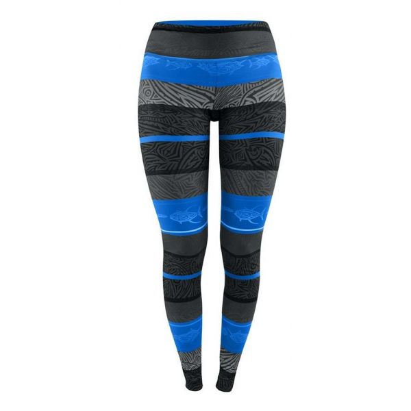 Pelagic Women's Oceanflex Active Leggings - Midnight Island - X-Small