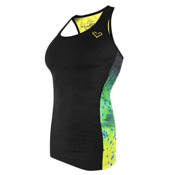 Pelagic Women's Oceanflex Active Tank Top Dorado Green - Small