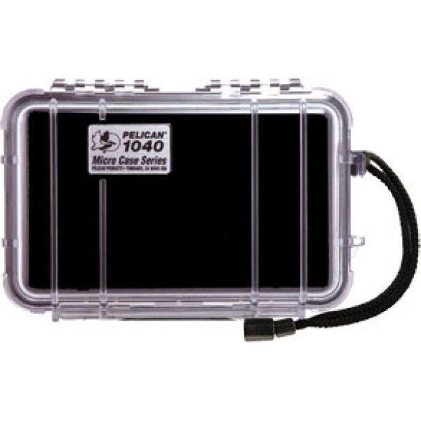 Pelican 1040 Micro Case Black With Clear Lid