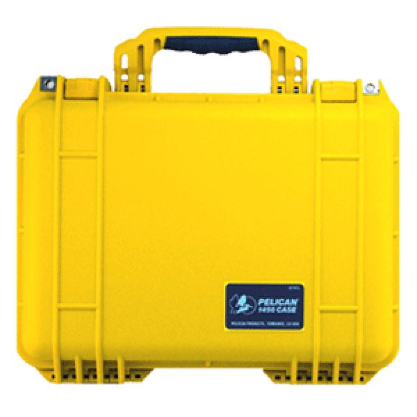 Pelican 1450 Case With Foam Yellow