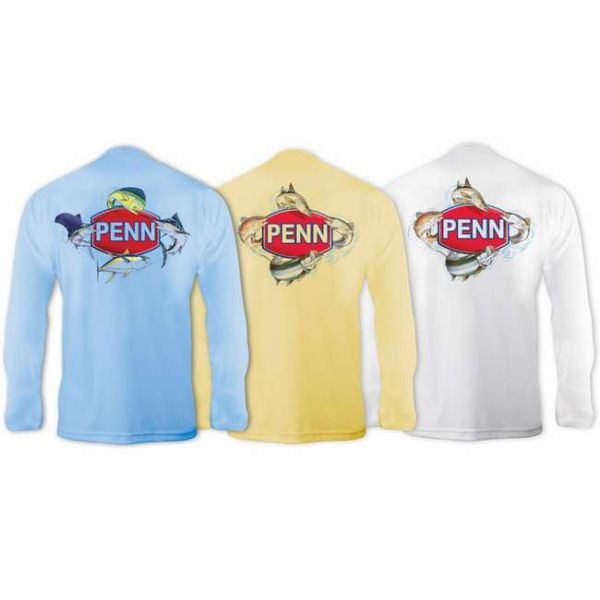 Penn Four Fish Logo Performance Shirts - Long Sleeve