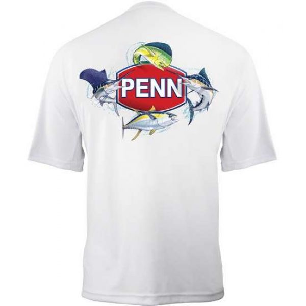 Penn Short Sleeve Performance Shirt 4 Fish Logo - Medium