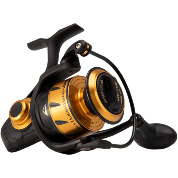 Penn SSVI6500LL Spinfisher VI Live Liner Saltwater Spinning Reels Black/Gold for sale online 