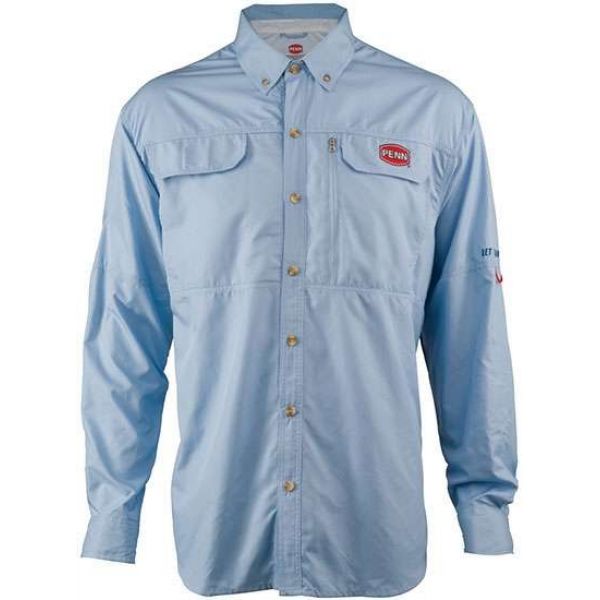 Penn Vented Performance Shirt Blue - Size Medium