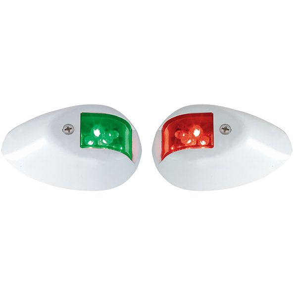 Perko 0602DP1WHT Vertical Mount LED Side Lights - White Coated Housing