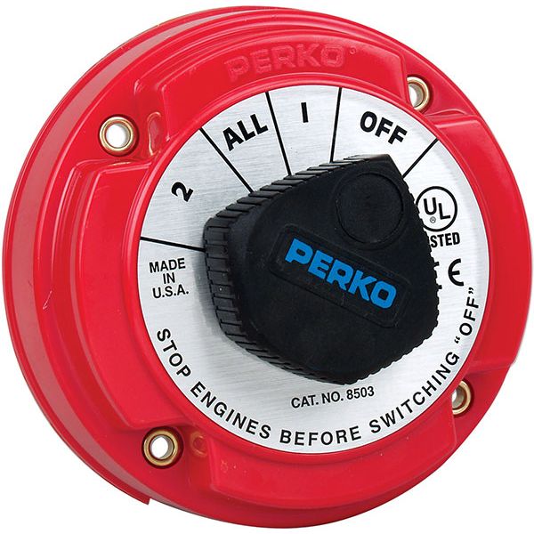 Perko 8503DP Medium Duty Battery Selector Switch w/ AFD