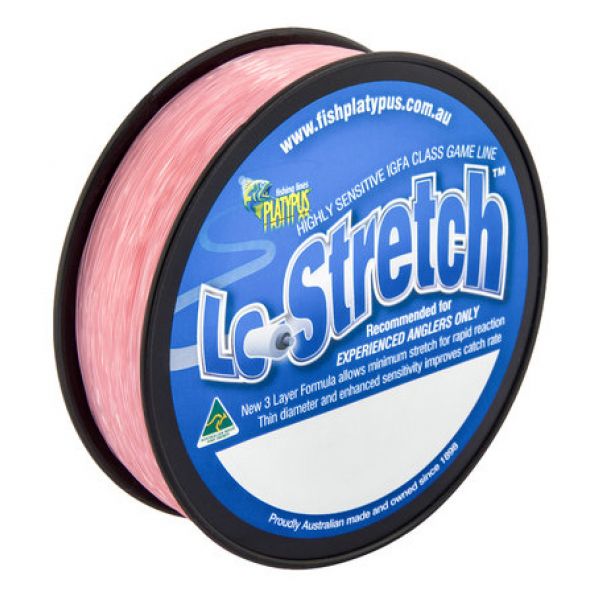 Platypus Lo-Stretch Monofilament Line - 6 kg X 500 m - Pink