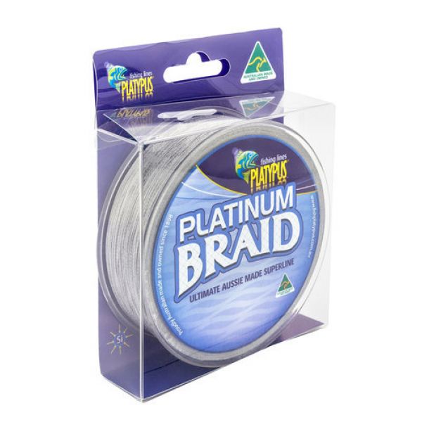 Platypus Platinum Braid Fishing Line - 10 lb X 125 yd - Gun Metal Grey