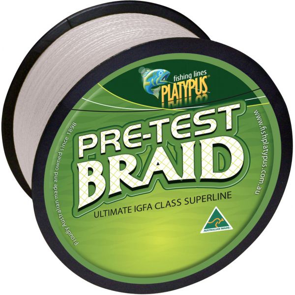 Platypus Pre-test Braid - Natural White - 10 kg X 1000 yd