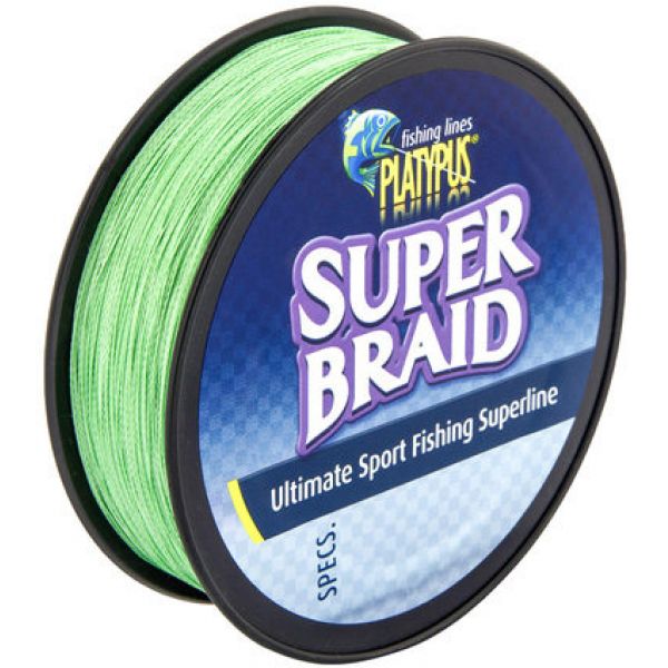 Platypus Super Braid Fishing Line - 10 lb X 100 yd - Green